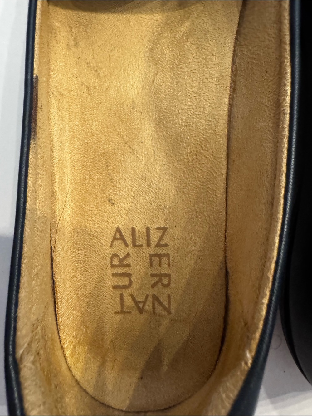 Naturalizer Finley Loafers Flat Slip one Navy Suede and Leather size 8.5 - Picture 3 of 10
